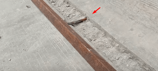 batang besi untuk support rel