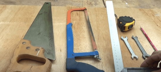 peralatan untuk membuat rak besi